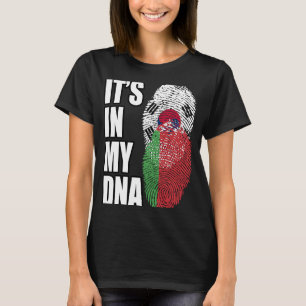 Wit-Russisch en Zuid-Koreaanse mix DNA erfgoed vla T-shirt