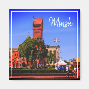 Wit-Russische architectuur Cityscape Magnet Magneet