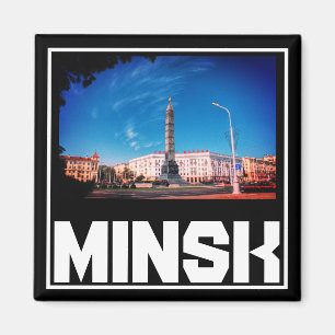 Wit-Russische architectuur Cityscape Magnet Magneet