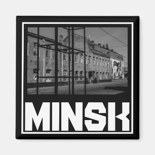 Wit-Russische architectuur Cityscape Magnet Magneet