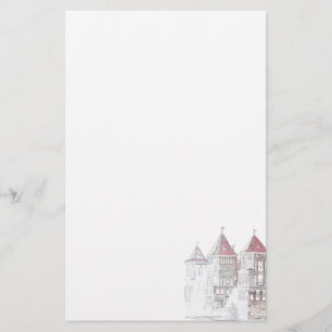 Wit-Russische kasteel Architecture Briefpapier