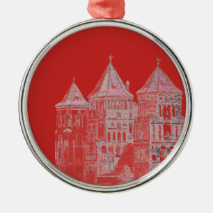 Wit-Russische kasteel Architecture Metalen Ornament