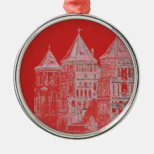 Wit-Russische kasteel Architecture Metalen Ornament
