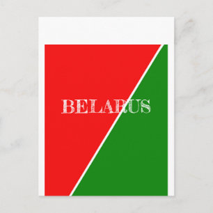 Wit-Russische Nationale Vlaggenkleuren Briefkaart