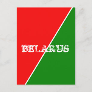 Wit-Russische Nationale Vlaggenkleuren Briefkaart