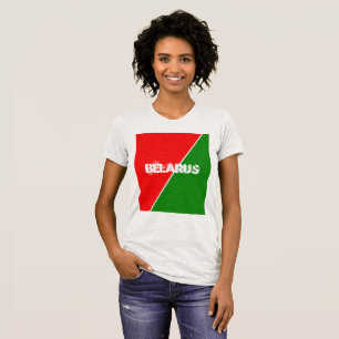 Wit-Russische Nationale Vlaggenkleuren T-shirt
