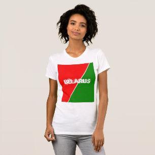 Wit-Russische Nationale Vlaggenkleuren T-shirt
