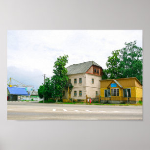 Wit-Russische Slonim Life Cityscape Architecture Poster