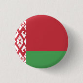 Wit-Russische vlag Ronde Button 3,2 Cm (Voorkant)