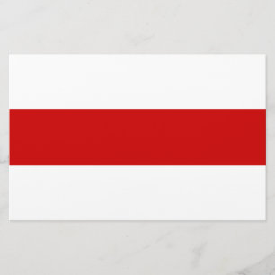 Wit-Russische vlag (rood en wit) Briefpapier