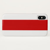 Wit-Russische vlag (rood en wit) Case-Mate iPhone Case (Achterkant (horizontaal))
