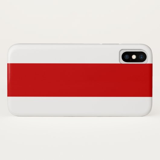 Wit-Russische vlag (rood en wit) Case-Mate iPhone Case (Achterkant (horizontaal))