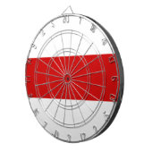 Wit-Russische vlag (rood en wit) Dartbord (Voorkant Rechts)