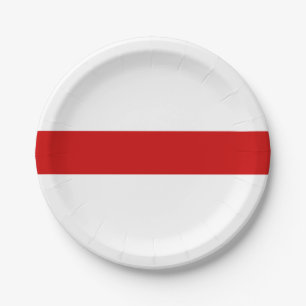 Wit-Russische vlag (rood en wit) Papieren Bordje