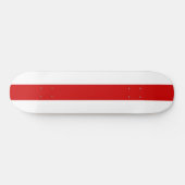 Wit-Russische vlag (rood en wit) Skateboard (Horizontaal)