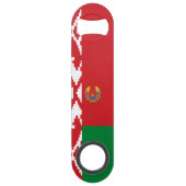Wit-Russische vlag Speed Flessenopener (Achterkant)