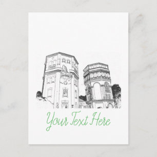 Wit-Russische watertorens Briefkaart