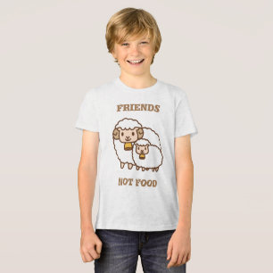 Wit Schaap met Kind Tri-Blend Shirt