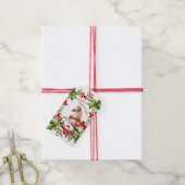 Wit schommelpaard cadeaulabel (Met Touw)