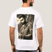 Wit shirt iconisch ontwerp (Achterkant)