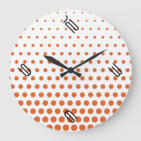 Wit Sinaasappel poka Dot Modern White