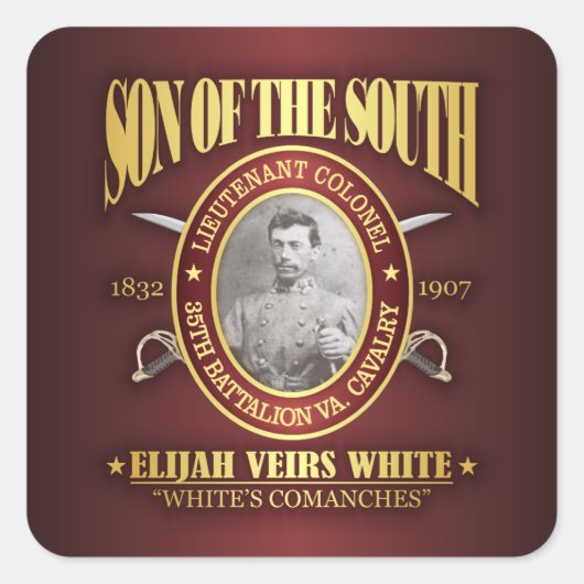 Wit (SOTS2) Vierkante Sticker (Voorkant)