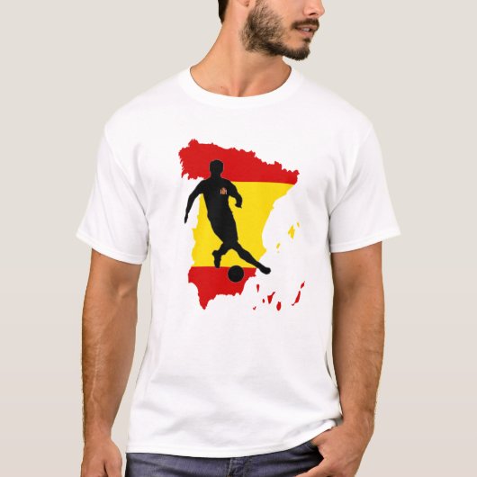 Wit Spanje T-shirt. 04 T-shirt (Voorkant)