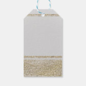 Wit & Spark Goud Glam Chique Party Favor Cadeaulabel (Achterkant)