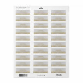 Wit & Spark Goud Glam Party Uitnodiging Etiket (Full Sheet)