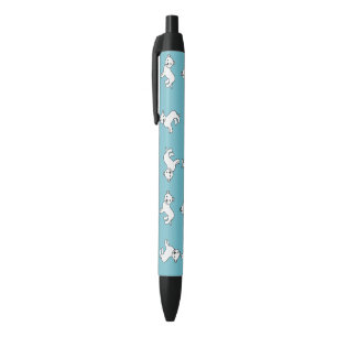 Wit Staffordshire Bull Terrier patroon Zwarte Inkt Pen