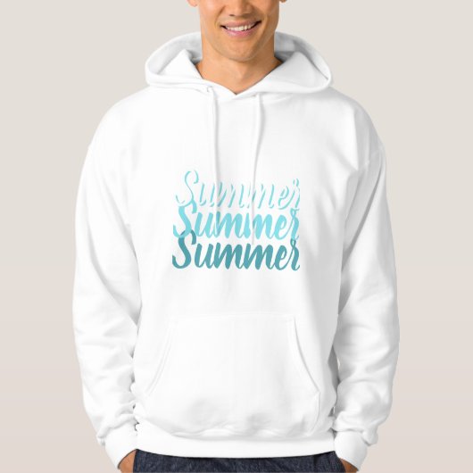 Wit sweatshirt met capuchon (Voorkant)