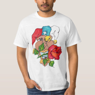 Wit T-shirt "ALBINO SANTIAGO"