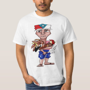 Wit T-shirt "ALBINO SANTIAGO