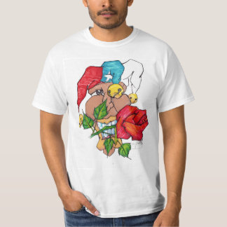 Wit T-shirt "ALBINO SANTIAGO