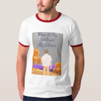 WIT T-SHIRT WAAR DE LUCHT MIJN STILTE HEEFT OPGEGE