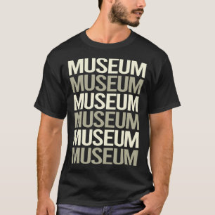 Wit Tekst Museum T-shirt