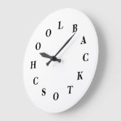 Wit terug naar Klok van de Muur van de School de (Hoek)