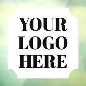 Wit Ticket Vierkant Vorm Zakelijk Logo Raamsticker (Vel 3)