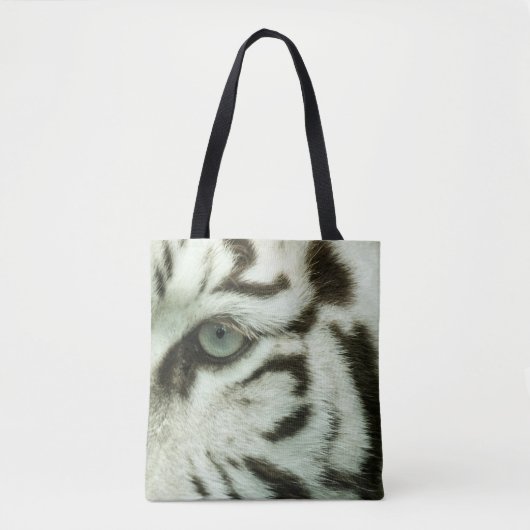 WIT TIGER-GEZICHT DRAAGTAS (Voorkant)