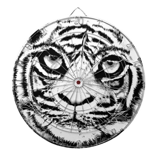 Wit Tijger Dartbord (Voorkant)