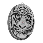 Wit Tijger Dartbord (Voorkant Links)