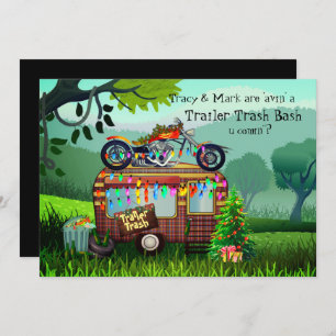 WIT TRASH BASH Funny Party Kaart