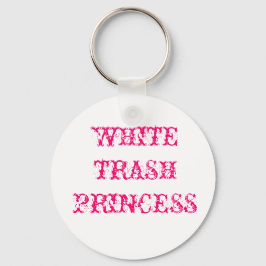 WIT-TRASH PRINCESS SLEUTELHANGER (Voorkant)