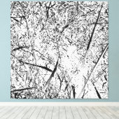 wit uitheems gras canvas afdruk (Insitu (Houten vloer))