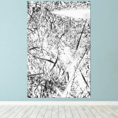 wit uitheems gras canvas afdruk (Insitu (Houten vloer))