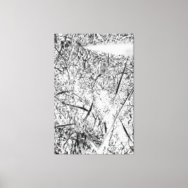 wit uitheems gras canvas afdruk