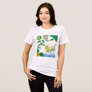 Wit van Rivier van Rijzende Draken Tri-Blend Shirt