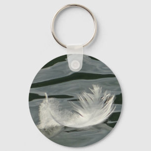wit veer sleutelhanger