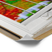 Wit-venster Verlichtingsnajaar scène Poster (Hoek)