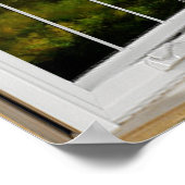 Wit venster Verlichtingswagentje Poster (Hoek)